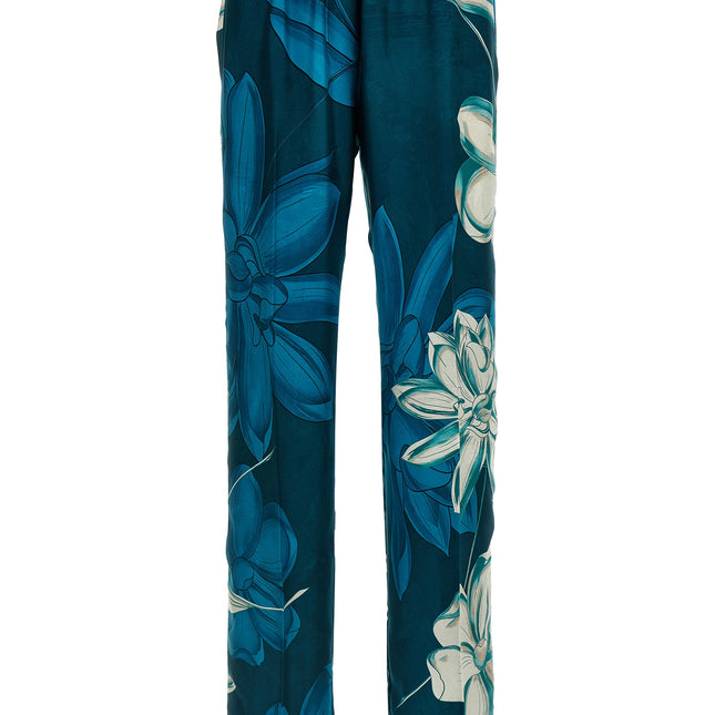 F.R.S. - FOR RESTLESS SLEEPERS Multicolor Silk Casual Pants