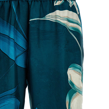 F.R.S. - FOR RESTLESS SLEEPERS Multicolor Silk Casual Pants