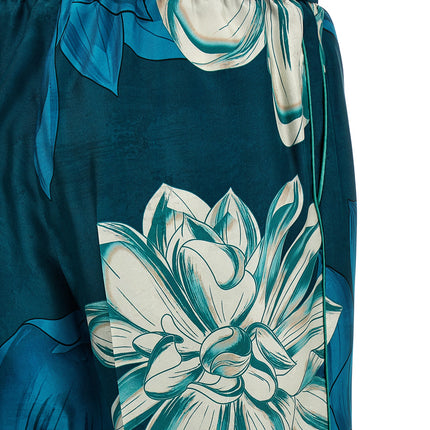 F.R.S. - FOR RESTLESS SLEEPERS Multicolor Silk Casual Pants