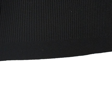 Alessandra Rich Black Wool T-Shirt