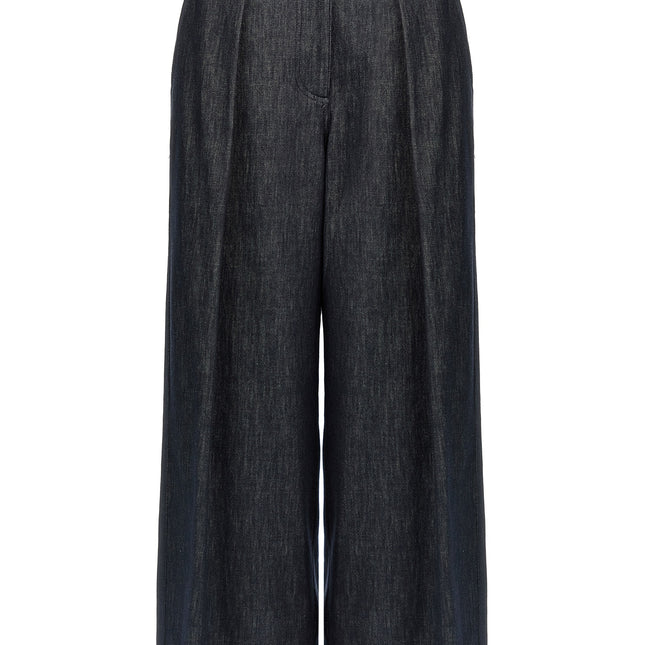 Brunello Cucinelli Blue Cotton Casual Pants