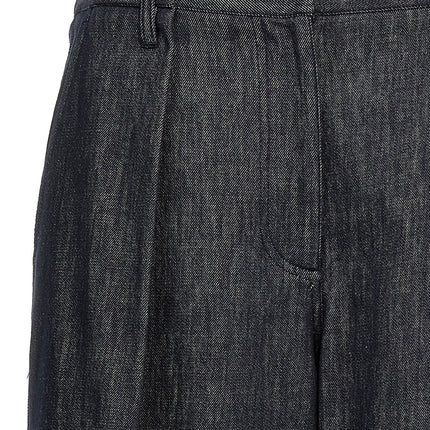 Brunello Cucinelli Blue Cotton Casual Pants