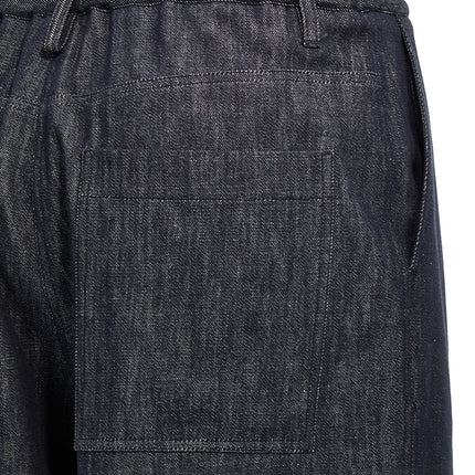Brunello Cucinelli Blue Cotton Casual Pants