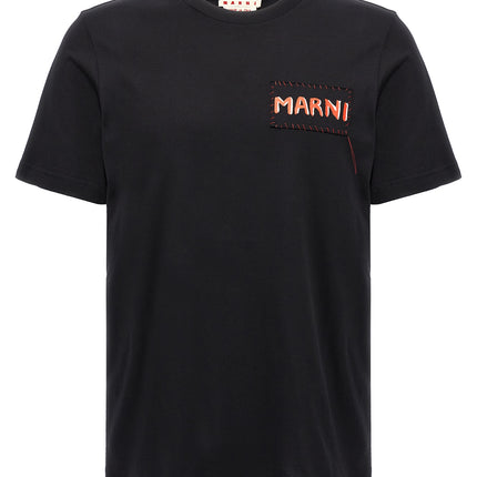 Marni Black Cotton T-Shirt