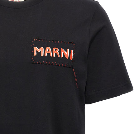 Marni Black Cotton T-Shirt