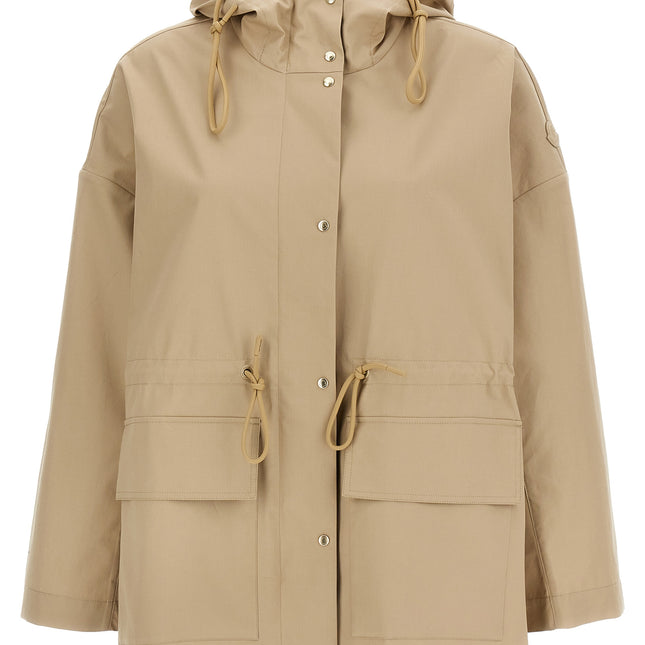 Moncler Beige Cotton Parka
