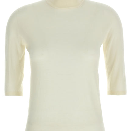 Max Mara White Virgin Wool Cardigan