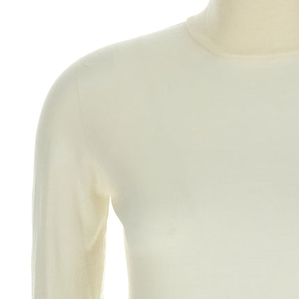 Max Mara White Virgin Wool Cardigan