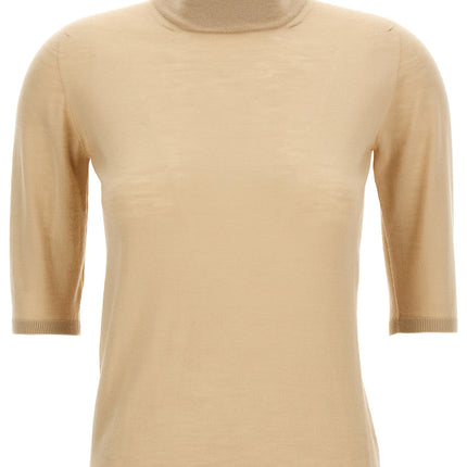 Max Mara Beige Virgin Wool Cardigan