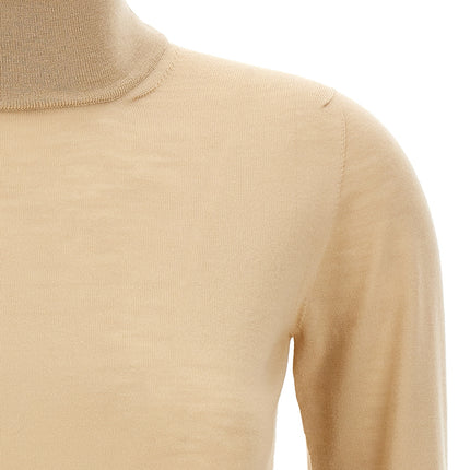 Max Mara Beige Virgin Wool Cardigan