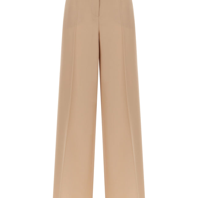 Max Mara Beige Virgin Wool Casual Pants