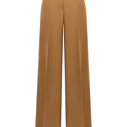 Max Mara Brown Virgin Wool Casual Pants