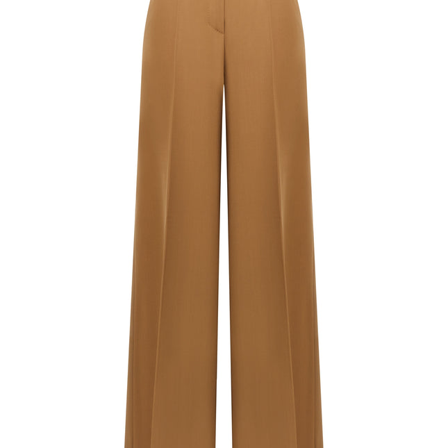 Max Mara Brown Virgin Wool Casual Pants