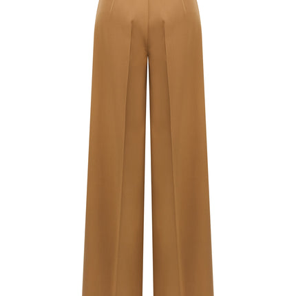 Max Mara Brown Virgin Wool Casual Pants