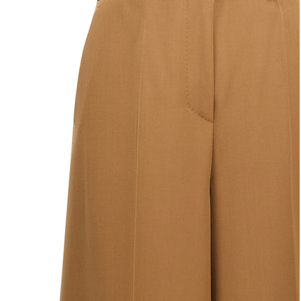 Max Mara Brown Virgin Wool Casual Pants