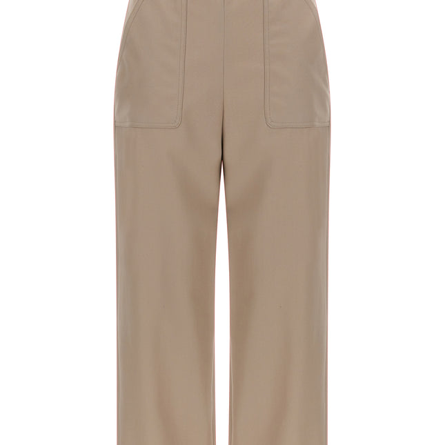 Max Mara Beige Cotton Casual Pants