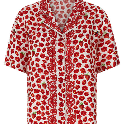 Versace Multicolor Silk Blouse