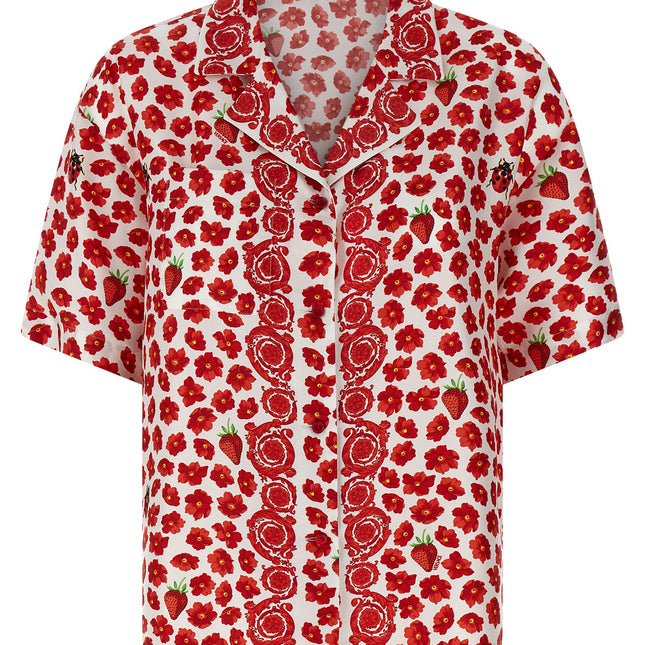 Versace Multicolor Silk Blouse