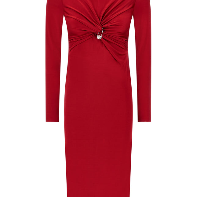 Versace Multicolor Viscose Midi Dress