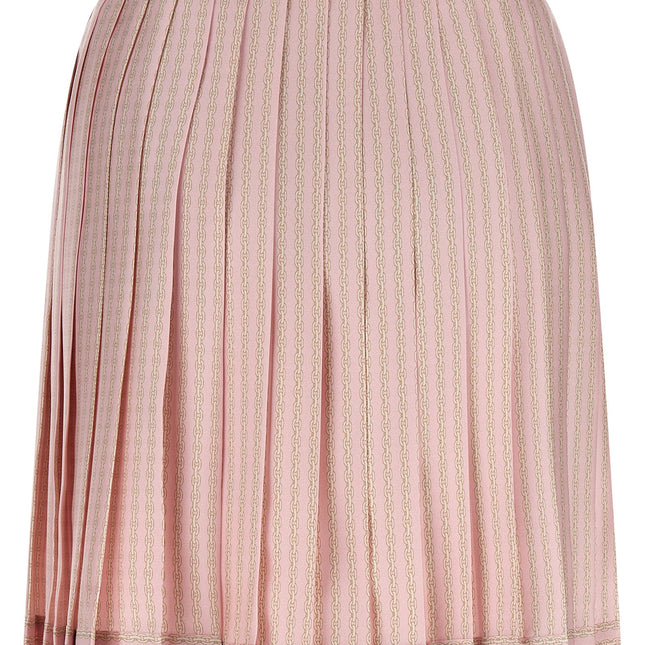 Versace Multicolor Silk Long Skirt