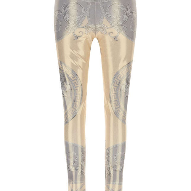 Versace Multicolor Polyester Leggings