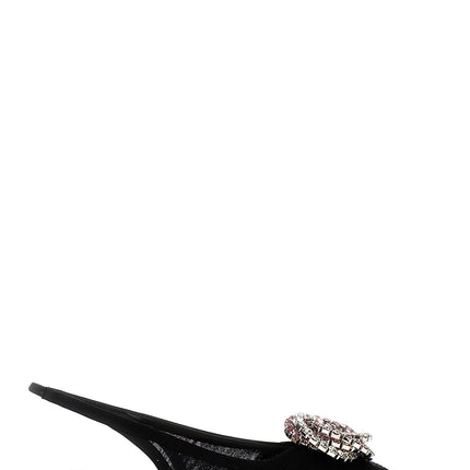 MACH & MACH Black Polyamide Ballet Flats