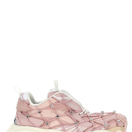Versace Multicolor Polyester Athletic Sneakers