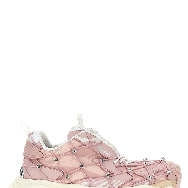 Versace Multicolor Polyester Athletic Sneakers