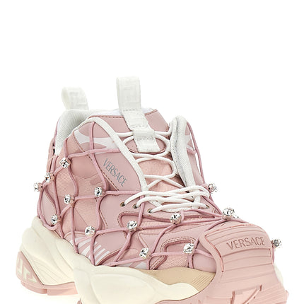 Versace Multicolor Polyester Athletic Sneakers