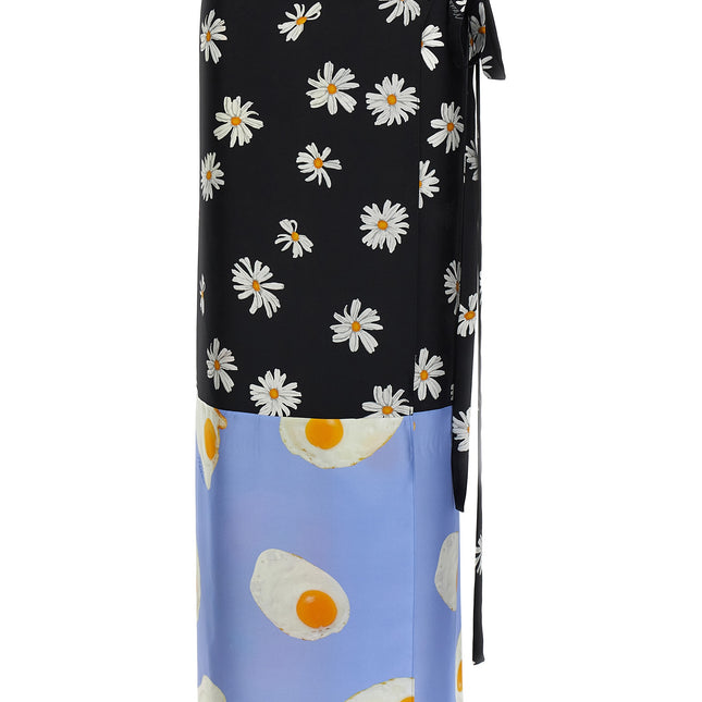 Moschino Multicolor Silk Mini Skirt
