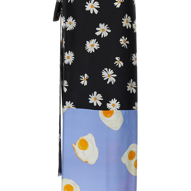Moschino Multicolor Silk Mini Skirt