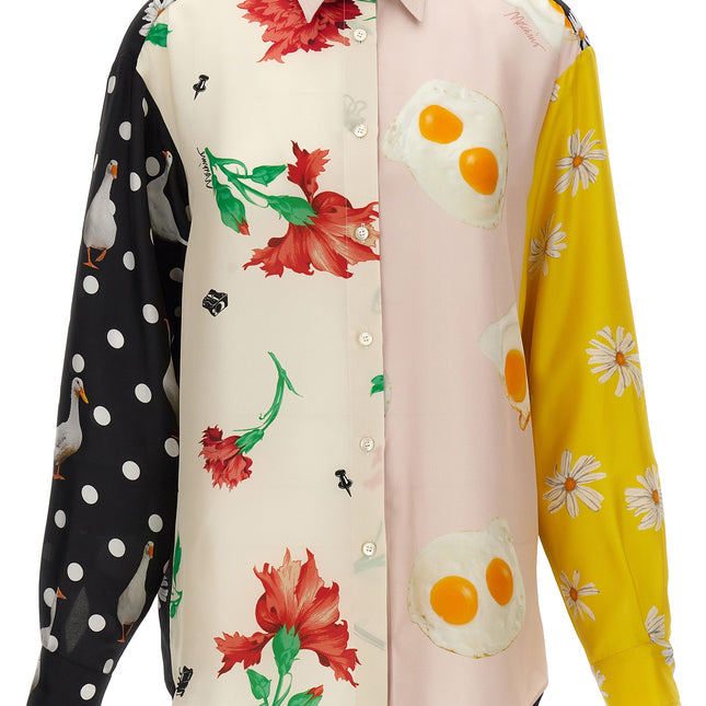 Moschino Multicolor Silk Blouse