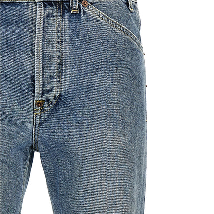Moschino Blue Cotton Straight-Leg Jeans