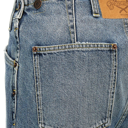 Moschino Blue Cotton Straight-Leg Jeans