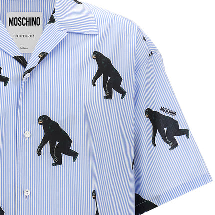 Moschino Blue Cotton Blouse