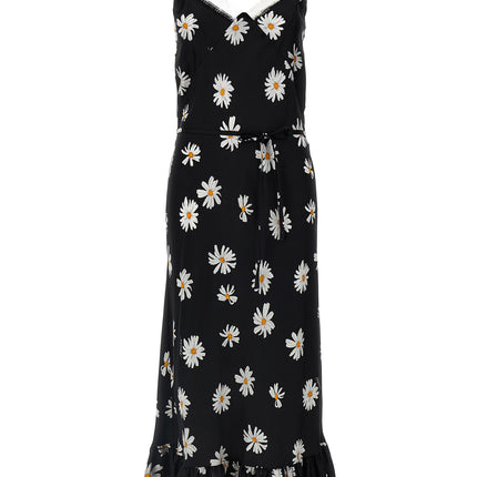 Moschino Black Silk Midi Dress