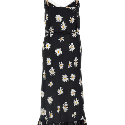 Moschino Black Silk Midi Dress