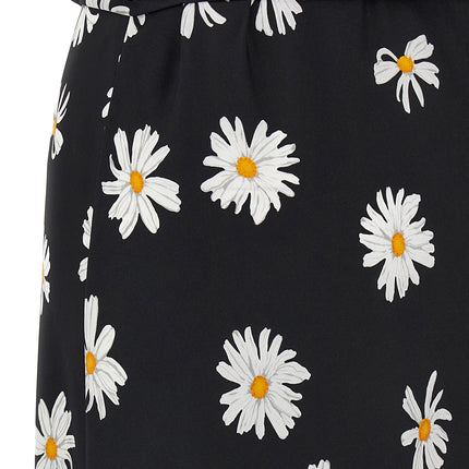 Moschino Black Silk Midi Dress