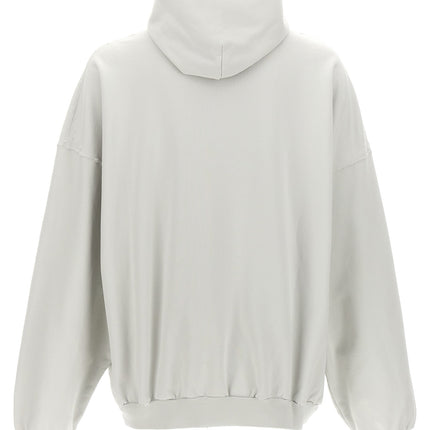 Balenciaga White Cotton Sweatshirt