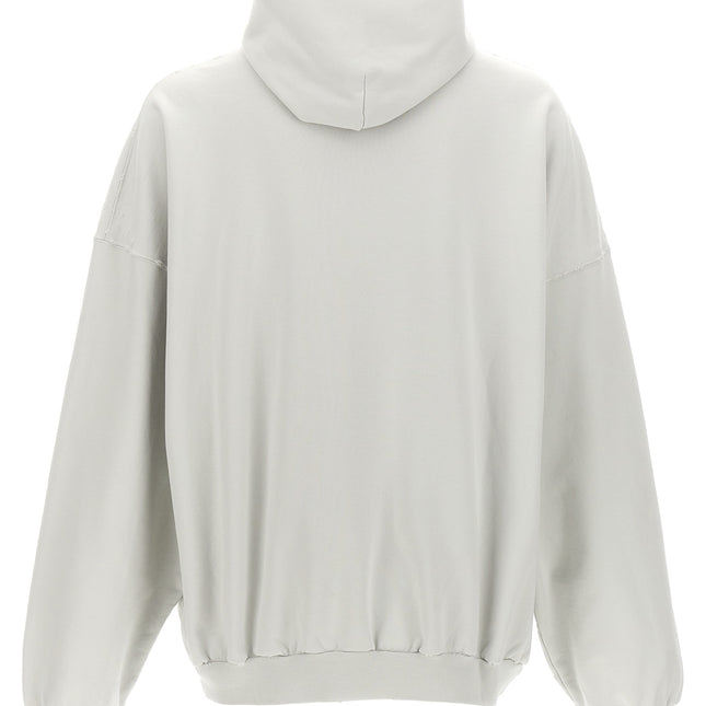 Balenciaga White Cotton Sweatshirt