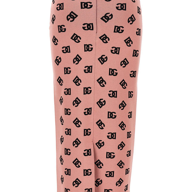 Dolce & Gabbana Multicolor Viscose Midi Skirt