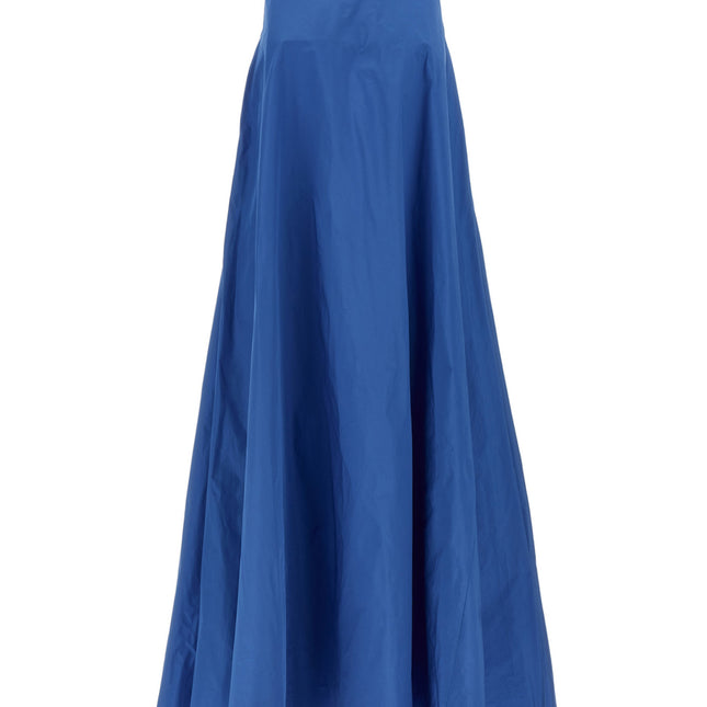 P.A.R.O.S.H. Blue Polyester Long Dress
