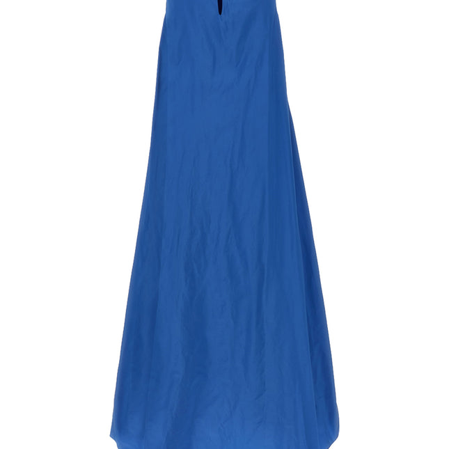 P.A.R.O.S.H. Blue Polyester Long Dress