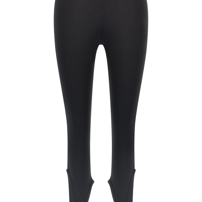 Courrèges Black Polyamide Leggings