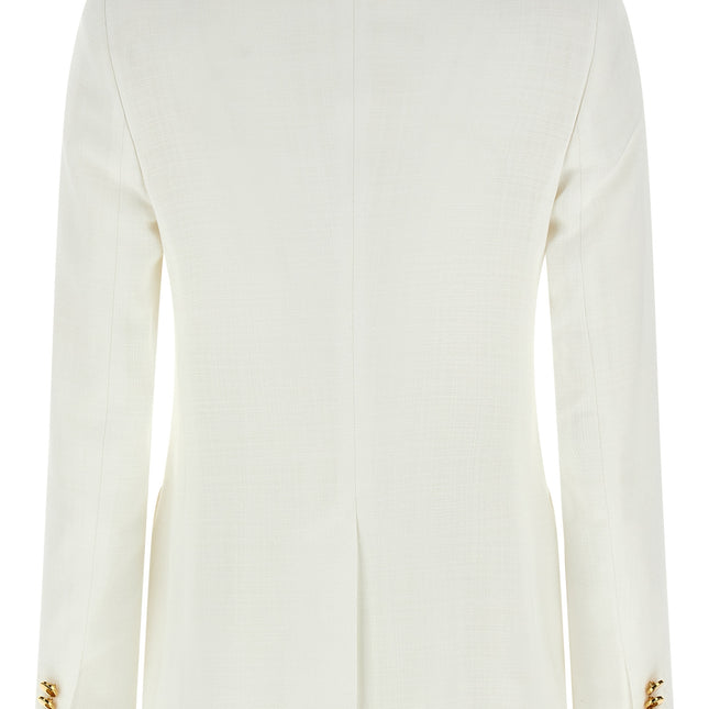 Tagliatore White Viscose Blazer