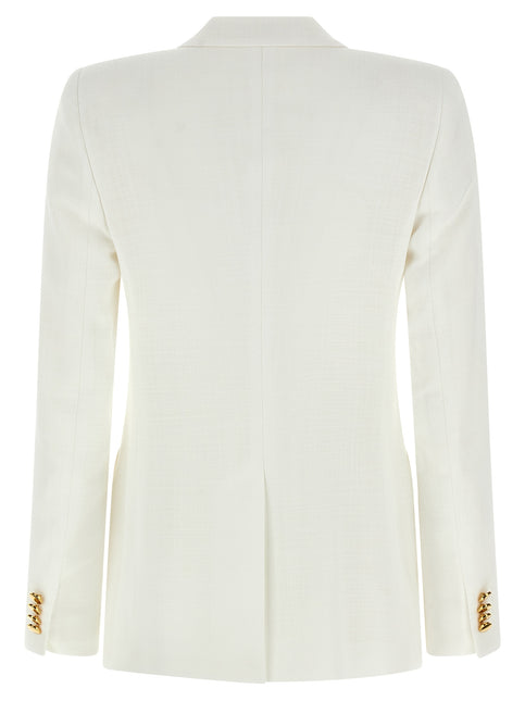 Tagliatore White Viscose Blazer