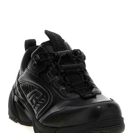 Balmain Black Nylon Athletic Sneakers