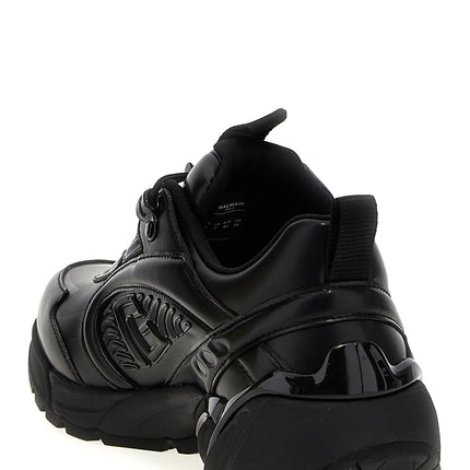 Balmain Black Nylon Athletic Sneakers