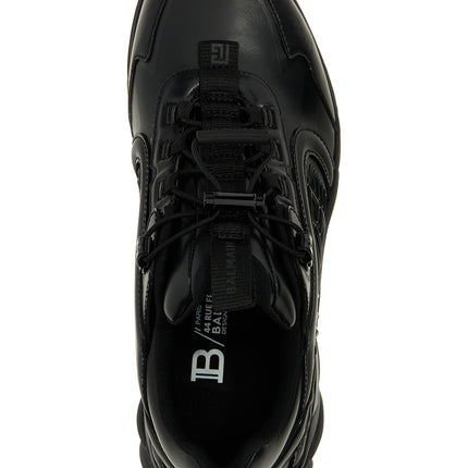 Balmain Black Nylon Athletic Sneakers