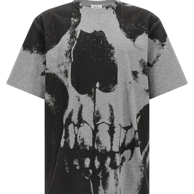 Alexander McQueen Gray Cotton T-Shirt